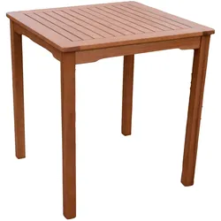 Gartentisch GARDEN PLEASURE "PITTSBURGH", braun (holzfarben, holzfarben, holzfarben), H:75cm, Eukalyptus FSC 100%, geölt, Tische