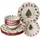 Mambocat Maestro Natale Diner-Set 8-tlg. Weihnachten für 4 Personen rot/beige