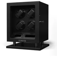 Klarstein Verdon 4 Uhrenbeweger 4 Uhren 3 Modi 5 Geschwindigkeiten LED Fernbedienung Schwarz