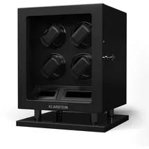 Klarstein Verdon 4 Uhrenbeweger 4 Uhren 3 Modi 5 Geschwindigkeiten LED Fernbedienung Schwarz