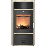 Accente International Kaminofen 'Modena 2.0' schwarz/beige 6,0 kW