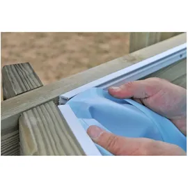 Gre Rundbecken Vanille 2 Set 400 x 119 cm inkl. Sandfilter