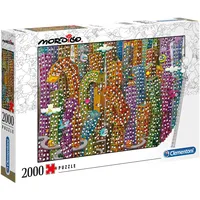 CLEMENTONI Mordillo Der Dschungel – Puzzle 2000 Teile,