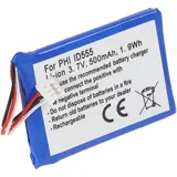 AccuCell Akku passend für den Akku PHILIPS ID555, ID5551B/38, ID5552B/38