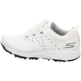 SKECHERS Damen Go Pro 2 Spiked Wasserdichter Golfschuh, weiß/Marineblau, 37