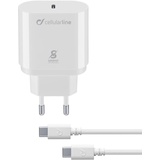 Cellular Line Cellularline Super Fast Charger Kit 25W USB-C to USB-C schwarz (ACHSMKITC2CPD25WK)