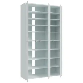 Forte Alice Springs Garderobenschrank 109 x 35 x 192 cm Grau