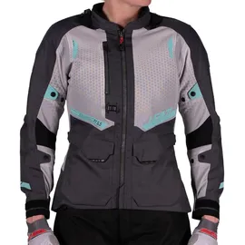 leatt adventure Adventure FlowTour 5.5 Textiljacke Schwarz/Hellgrau/Türkis 3XL