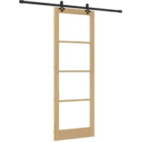 vidaXL Schiebetür Sonstiges Braun 83 x 232 cm Holz und Metall