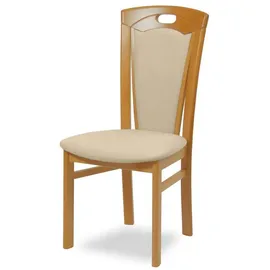 Home Affaire Esszimmerstuhl »FERDI Made in Italy, Massivholz« (Set) 2 Stk.Bezug Feinstruktur (wasser- und fleckabweisend) oder Struktur, beige