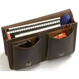 Mika Robbert Aktentasche Leder 41 cm braun