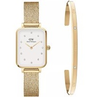 Daniel Wellington Uhr - Dw Combo Quadro Lumine G  + Bracc Classic Lumine G - Gr. unisize - in Gold - für Damen