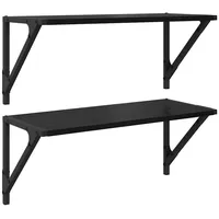 VidaXL Wandregale 60 x 25 x 25,5 cm Schwarz