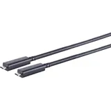 ShiverPeaks S/CONN maximum connectivity USB-Typ C--Optisches USB-C Kabel, 3.2, 4K60, 10Gbps, PD, 7,0m (7 m, USB 3.2 Gen 2), USB Kabel