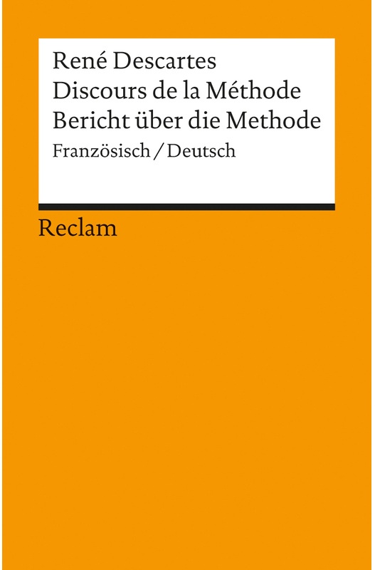 Bericht Über Die Methode. Discours De La Methode - René Descartes  Taschenbuch