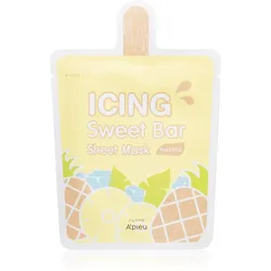 A’pieu Icing Sweet Bar Mask Pineapple Zellschichtmaske mit erfrischender Wirkung 21 g