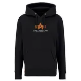 Alpha Industries Basic Rubber Kapuzenpullover Black L