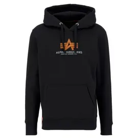 Alpha Industries Basic Rubber Kapuzenpullover Black L