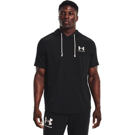 Under Armour Rival Terry LC SS HD black onyx white XXL