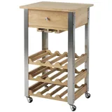 Diamond Garden Weintrolley Edelstahl Teak