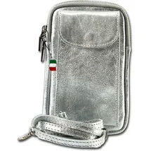 FLORENCE Umhängetasche Leder Silber