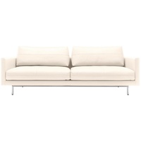 Creation BY ROLF BENZ 3,5-Sitzer CR.414, Designsofa, edles Sofa, Loungesofa, Ledersofa, klares Design, aus Leder oder Chenille, erstklassiger Sitzkomfort, legere Polsterung weiß
