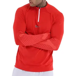 NIKE Herren Langarm-Shirt mit DRI-FIT-Technologie leichtes Trainings-Shirt DH8732-657 Rot - XXL