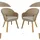 deluke MALAGA Gartenstuhl 66 x 62 x 84 cm braun 2 St.