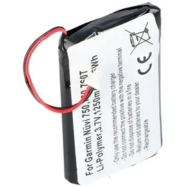 AccuCell Akku passend für Garmin Nüvi 750, 760, 760T, Li-Polymer, 3,7V, 1250mAh, 4,6Wh