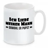 Herzbotschaft Kaffeetasse 0,3 l Weiß