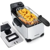 Aigostar Fritteuse Edelstahl, 2200W, 3L - Semi-professionelle Fritteuse,