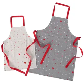 Boltze Schürzen anella für Eltern und Kind, 2er-Set