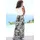 VIVANCE Maxirock Damen Floral Schwarz/Creme 44