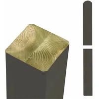 Plus Zaunpfahl 9 x 148 cm grau/Holz