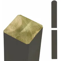 Plus Zaunpfahl 9 x 148 cm grau/Holz