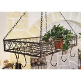 DanDiBo Ambiente DanDiBo Topfhänger Cocina Pfannenhänger 65 cm Deckenregal Hängeregal Hänger Wurstkrone