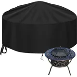 Siehe Bilder Abdeckung Feuerschale 600D Oxford-Gewebe Garten Terrasse Balkon Ø91x31cm