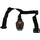 Polisport 3 Point Safety Harness Belt - Sicherheitsgurt Schwarz