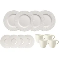 Villeroy & Boch Manufacture Rock Kaffeeservice 12-tlg. weiß