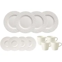 Villeroy & Boch Manufacture Rock Kaffeeservice 12-tlg. weiß