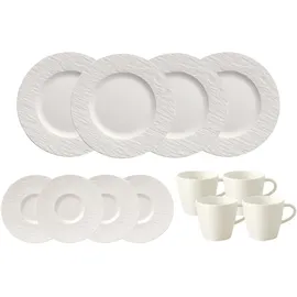 Villeroy & Boch Manufacture Rock Kaffeeservice 12-tlg. weiß