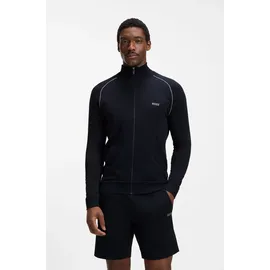 Boss Herren Jacket Z, Zipper, Loungewear, Stretch Cotton blau M
