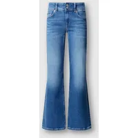 Pepe Jeans "VENUS", Damen, Gr. 31, Länge 32, blau (blau mid ad), Denim/Jeans, Obermaterial: 90% Baumwolle, 8% Polyester, 2% Elasthan, regular fit lang, Jeans Straight-Jeans, mit schmalem Bein