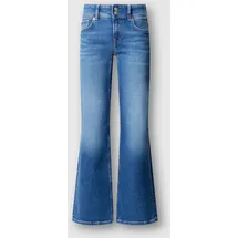 Pepe Jeans "VENUS", Damen, Gr. 31, Länge 32, blau (blau mid ad), Denim/Jeans, Obermaterial: 90% Baumwolle, 8% Polyester, 2% Elasthan, regular fit lang, Jeans Straight-Jeans, mit schmalem Bein