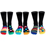 United Oddsocks Socken 6er Set Bunt/Schwarz 39-46