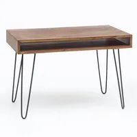 KADIMA DESIGN Schreibtisch BAGLI braun 110 x 60 x