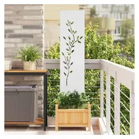 vidaXL Garten dekoratives Panel Weiß 32 x 140 cm