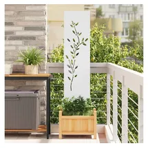 vidaXL Garten dekoratives Panel Weiß 32 x 140 cm