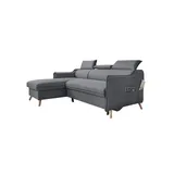 miuform Ecksofa mit Schlaffunktion Sweet Harmony ¦ grau ¦ Maße (cm): B: 228 H: 95