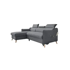 miuform Ecksofa mit Schlaffunktion Sweet Harmony ¦ grau ¦ Maße (cm): B: 228 H: 95